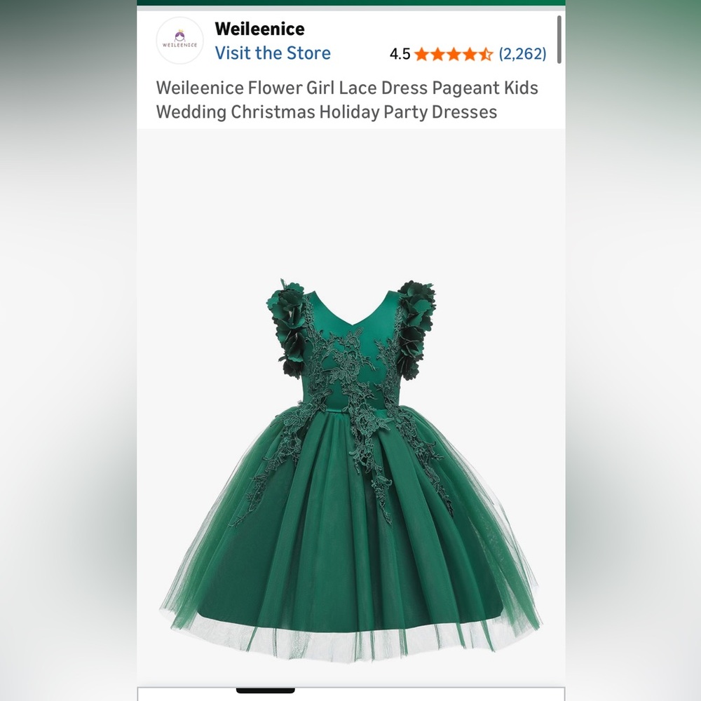 Elegant Green Party Dress